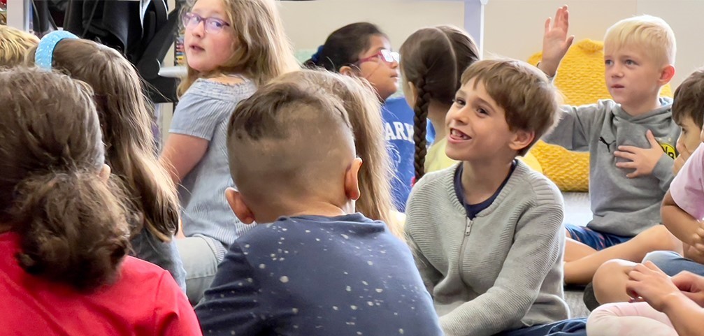 Lions Park second graders enjoying classtime.