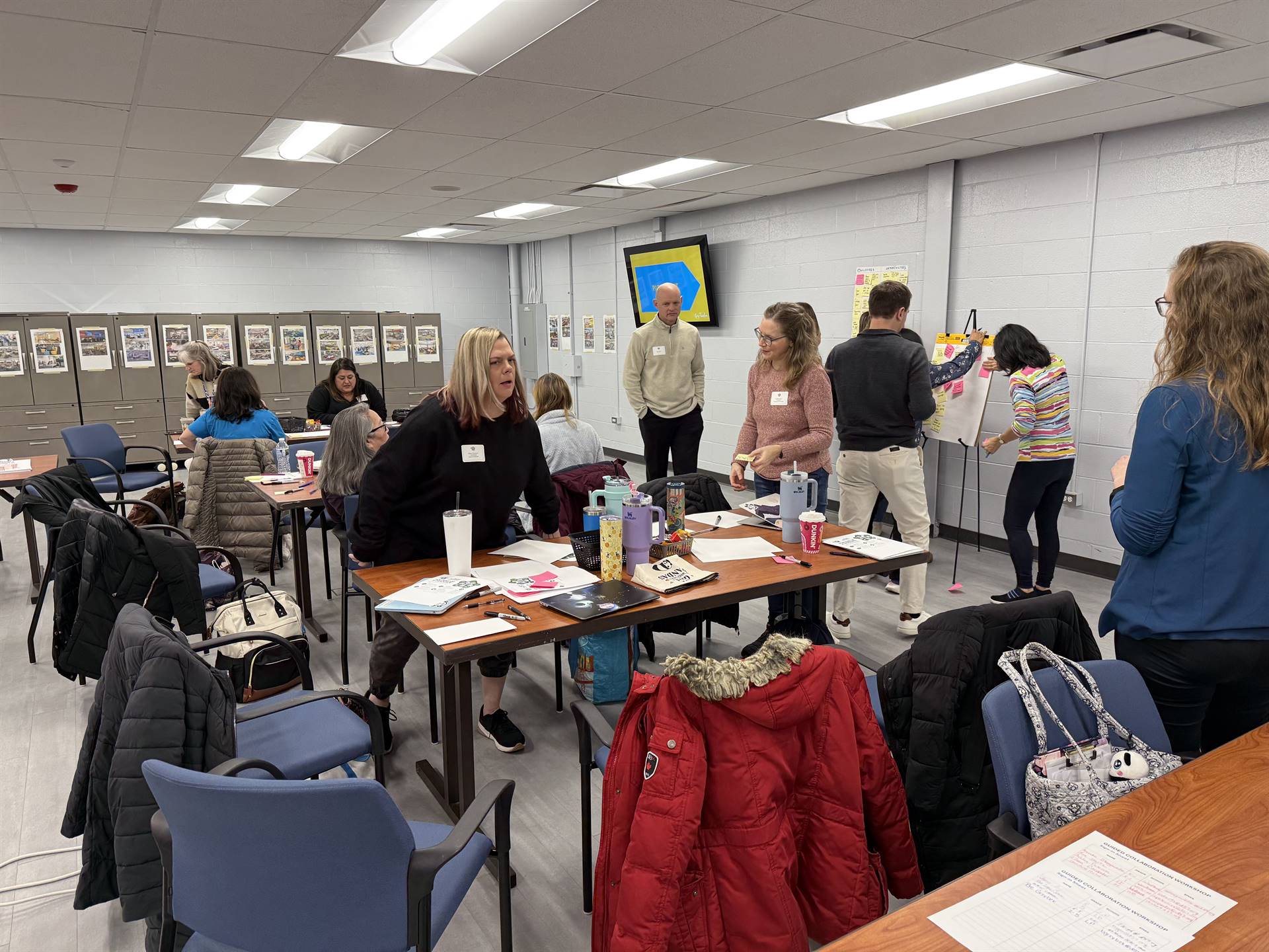 Learning Spaces Committee sharing ideas to best design new spaces in Lincoln & Westbrook.