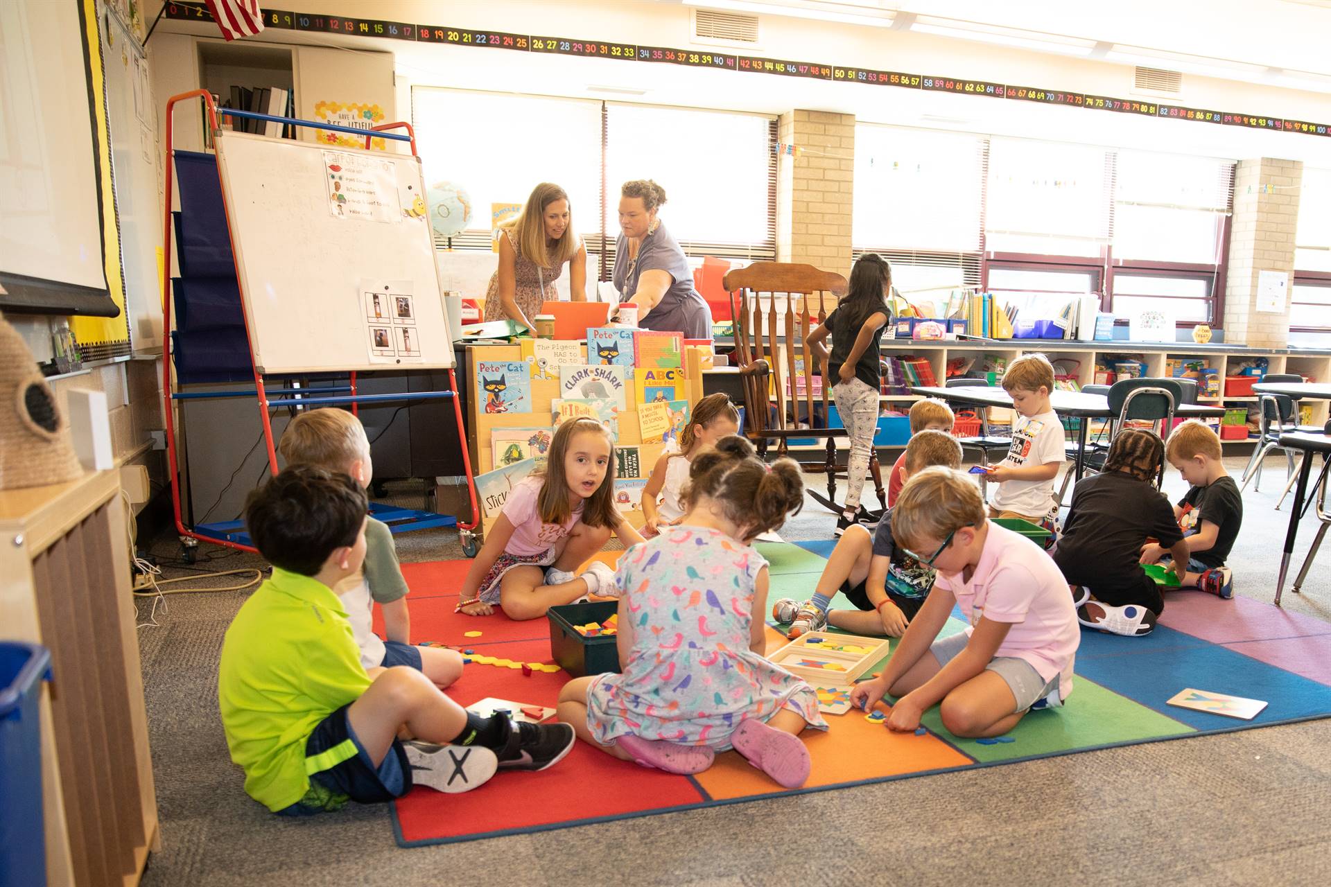 Inside a 1st grade classroom at Westbrook.