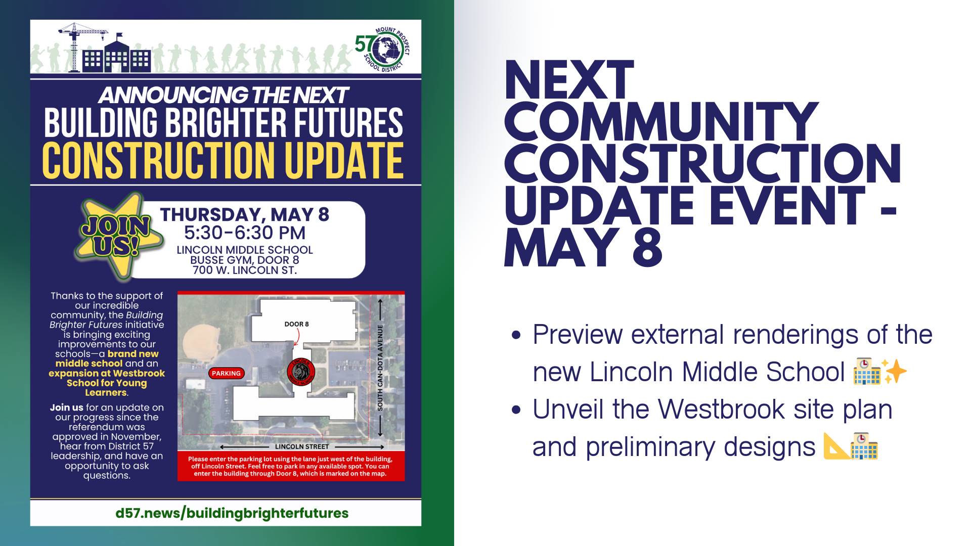 Building Brighter Futures April 2025 Update - Community Event slide
