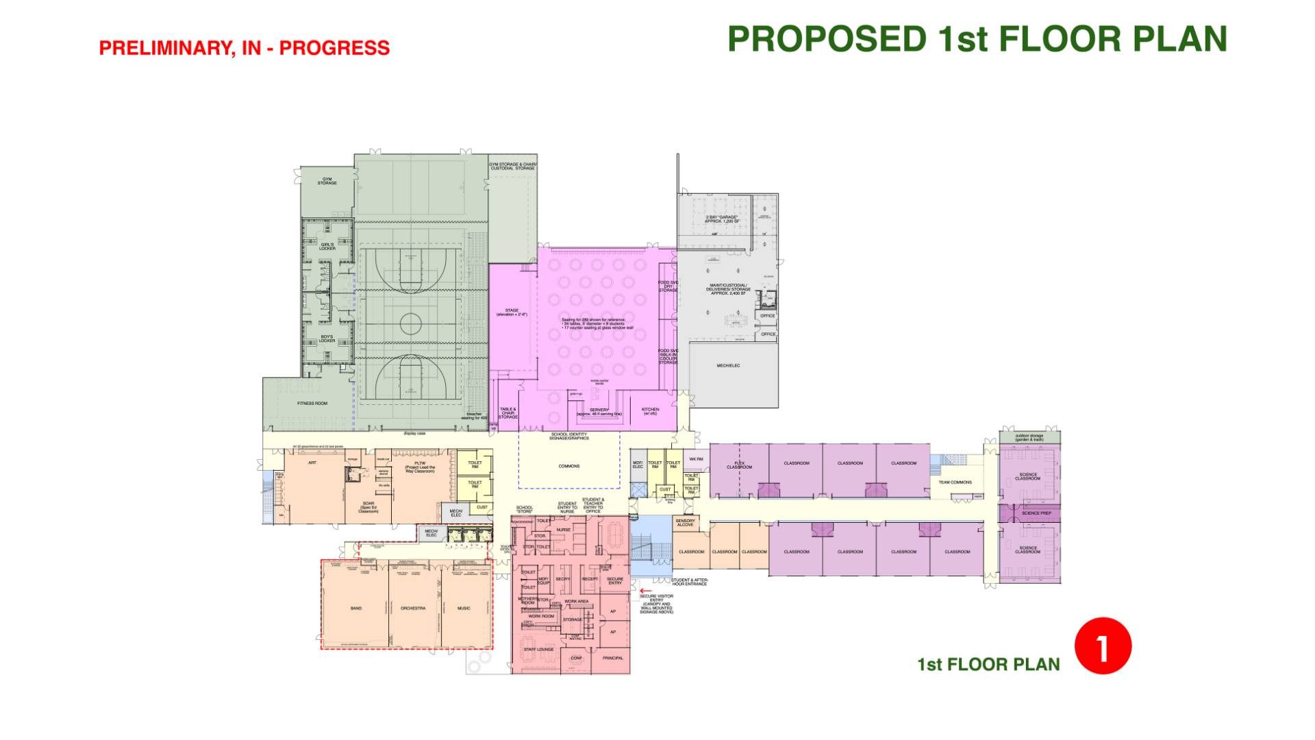 March update on Building Brighter Futures construction campaign to the Board. Preliminary designs an