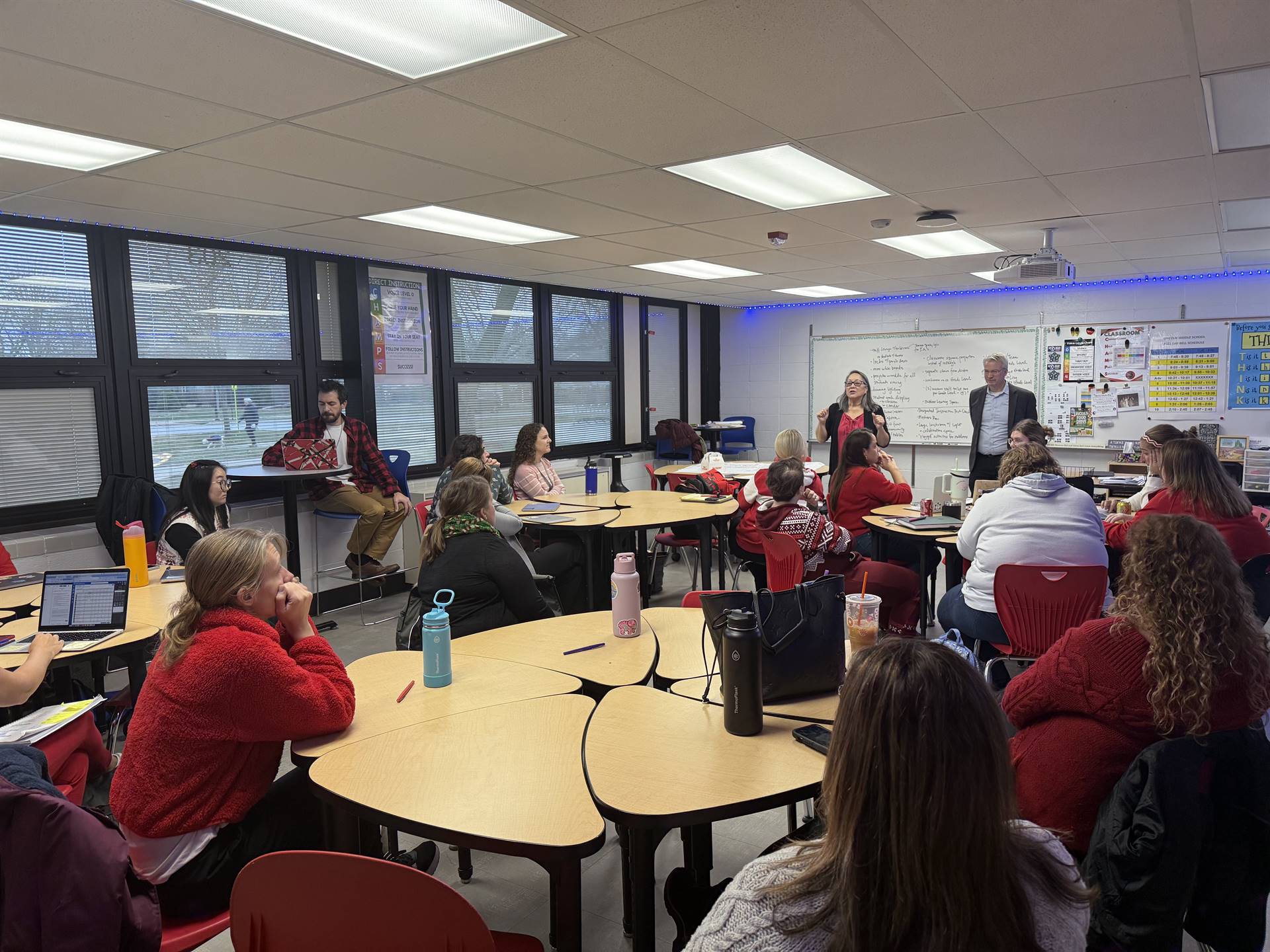 District 57 teachers working in a focus group.