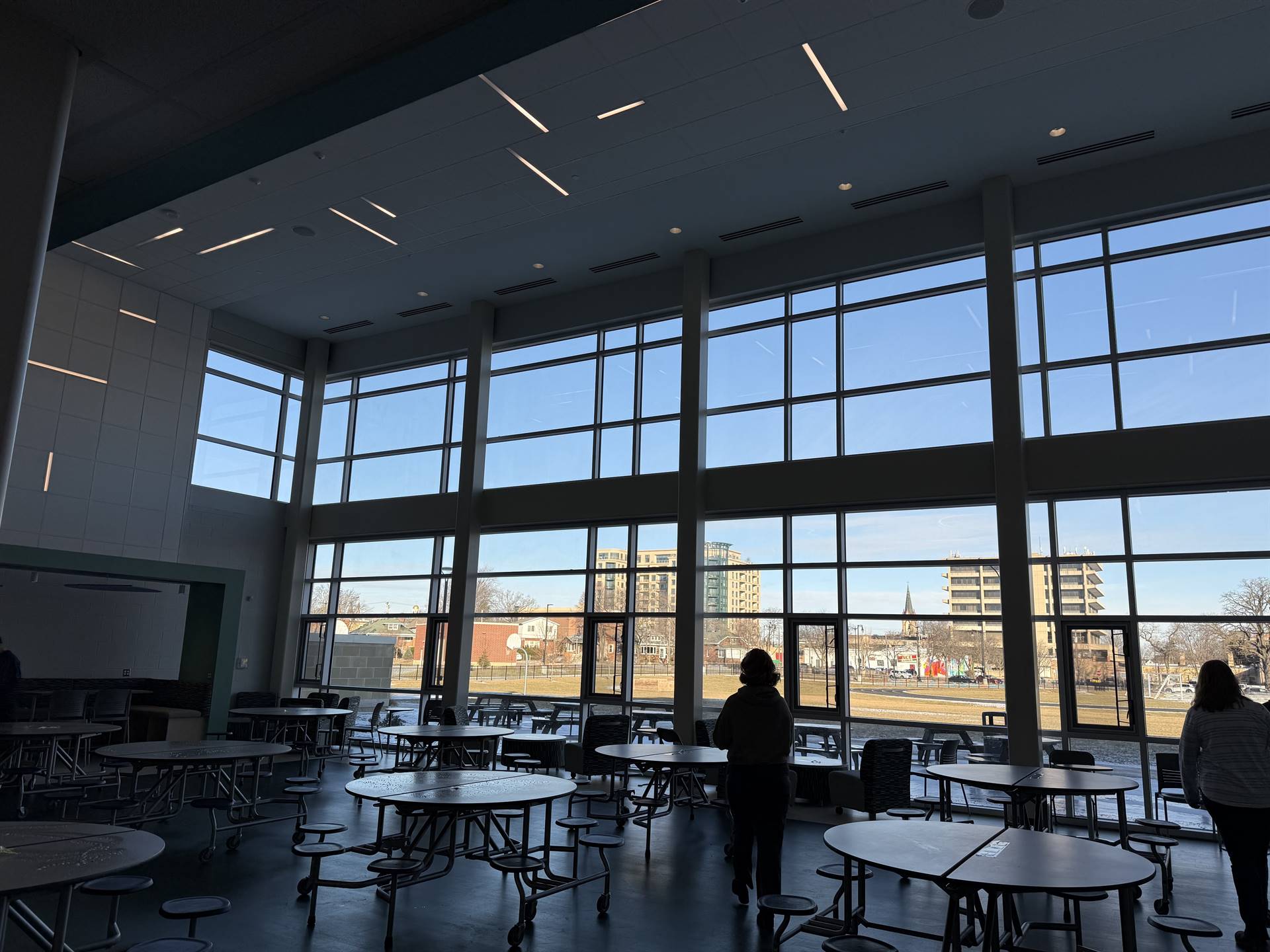 District 57 staff touring local middle schools.